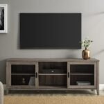 Arthur Industrial TV Stand with Sliding Mesh Door - Image 3