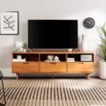 Sloane 70" 3 Drawer Solid Wood TV Stand - Image 2