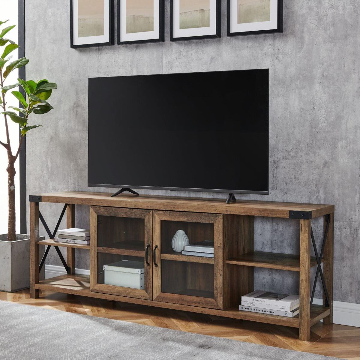Metal X TV Stand - Image 1