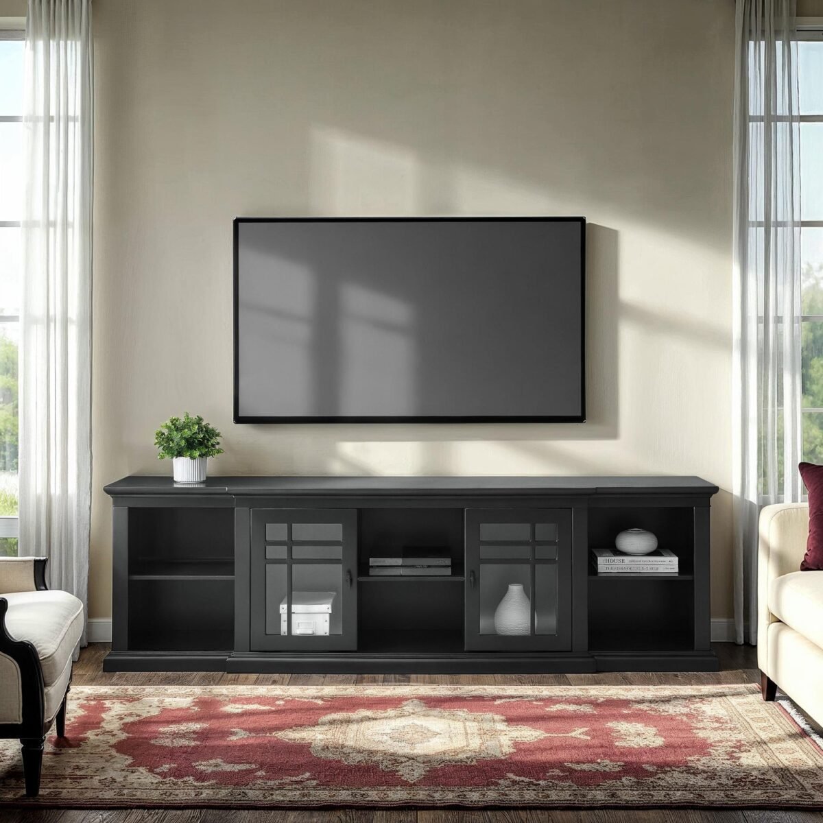 Hattie Glass-Door TV Stand - Image 1