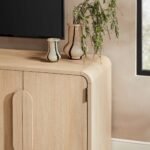 Chantelle Modern Curved Buffet Sideboard and TV Stand - Image 21