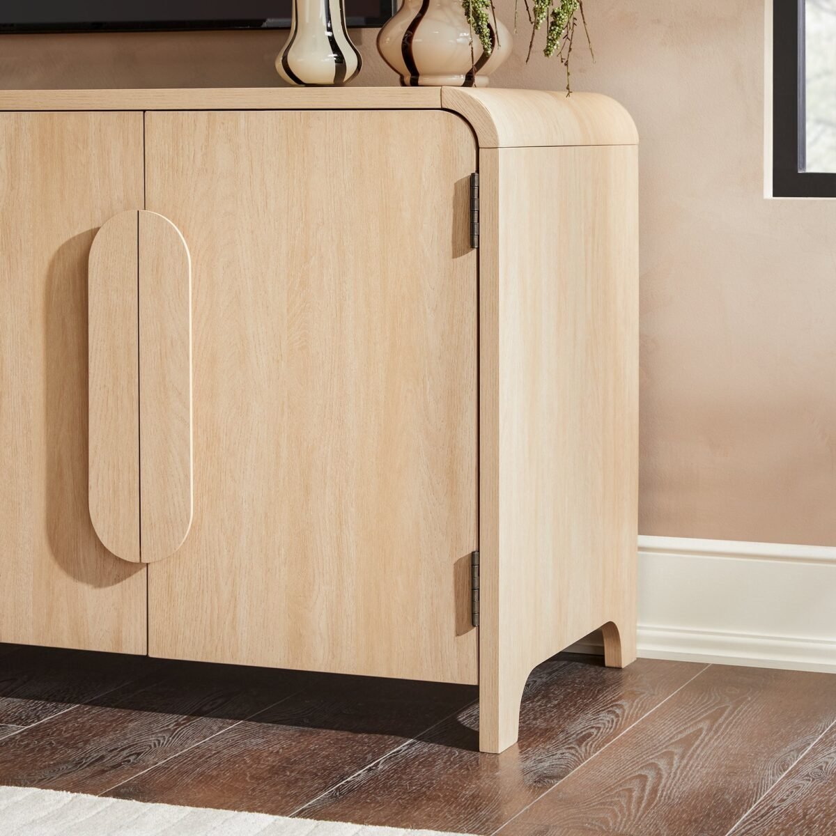 Chantelle Modern Curved Buffet Sideboard and TV Stand - Image 22