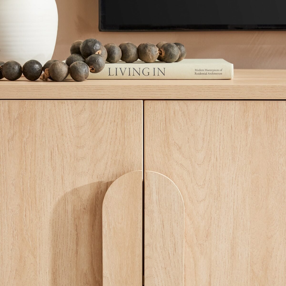 Chantelle Modern Curved Buffet Sideboard and TV Stand - Image 23