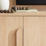 Chantelle Modern Curved Buffet Sideboard and TV Stand - Image 23
