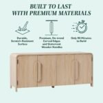 Chantelle Modern Curved Buffet Sideboard and TV Stand - Image 17