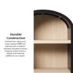 Chantelle Modern Arched Bookshelf with Open Shelves - Image 2