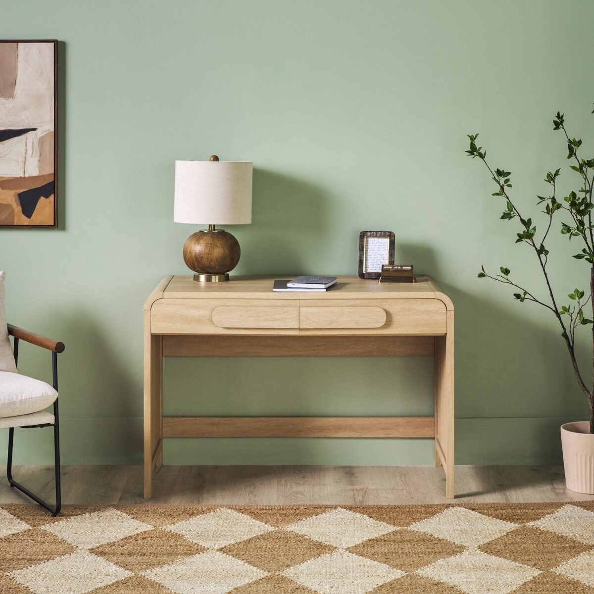 Chantelle Modern Curved Writing Desk - Image 12