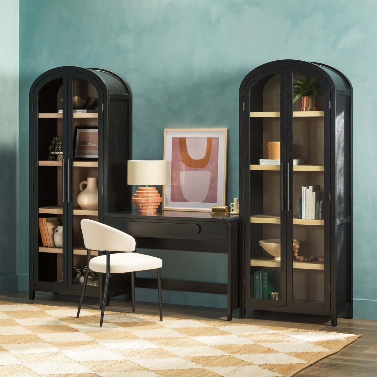 Chantelle Modern Curved Writing Desk - Image 18