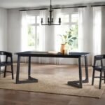 Ezra Modern Solid Wood Rectangle Dining Table for 6 - Image 9
