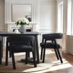 Ezra Modern Boucle Solid Wood Rounded Back Dining Chair (Set of 2) - Image 8