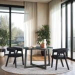 Ezra Modern Boucle Solid Wood Rounded Back Dining Chair (Set of 2) - Image 5