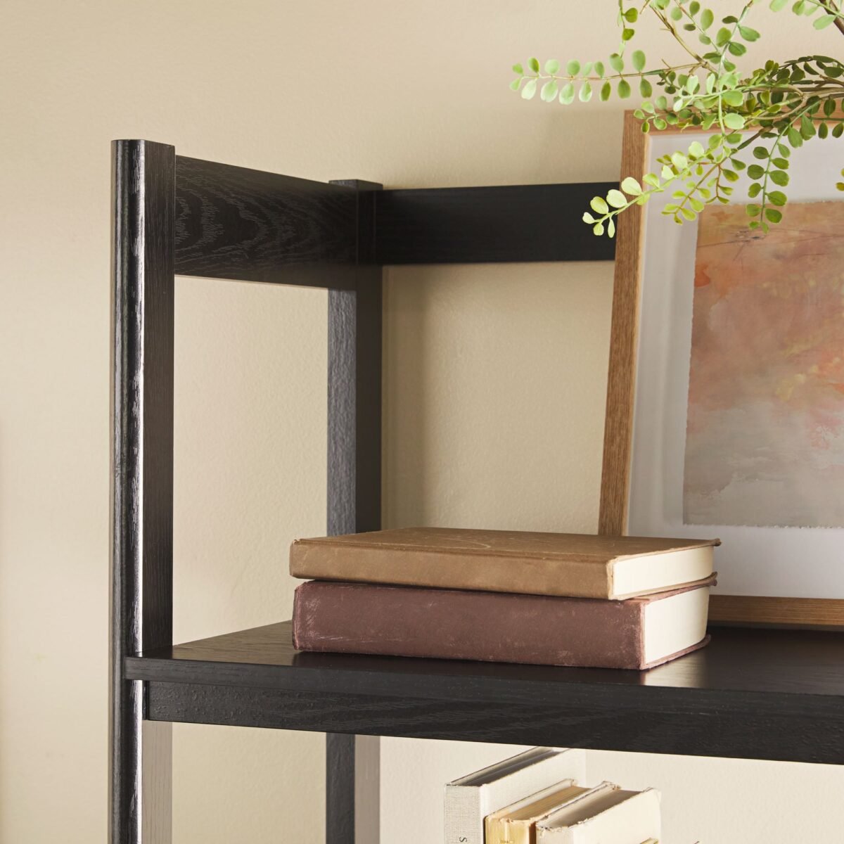 Holmes Modern Scandinavian Reeded Wide Bookshelf - Image 15