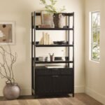 Holmes Modern Scandinavian Reeded Wide Bookshelf - Image 13