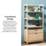 Holmes Modern Scandinavian Reeded Wide Bookshelf - Image 4