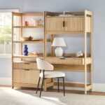 Holmes Modern Scandinavian Reeded Wide Bookshelf - Image 11