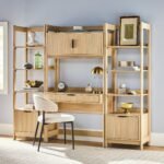 Holmes Modern Scandinavian Reeded Bookshelf - Image 11