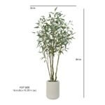 7' Artificial Willow Eucalyptus Tree with Artisan Planter - Image 6