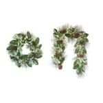 Lifelike 6' Magnolia, Eucalyptus, Pinecone & Needle Pine Garland - Elegant Seasonal Decor - Image 3