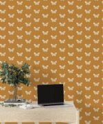 Gold Yellow Butterfly Wallpaper - Image 5