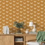 Gold Yellow Butterfly Wallpaper - Image 3
