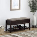 Walker Edison | Entryway Seating Bench with Shoe Storage
