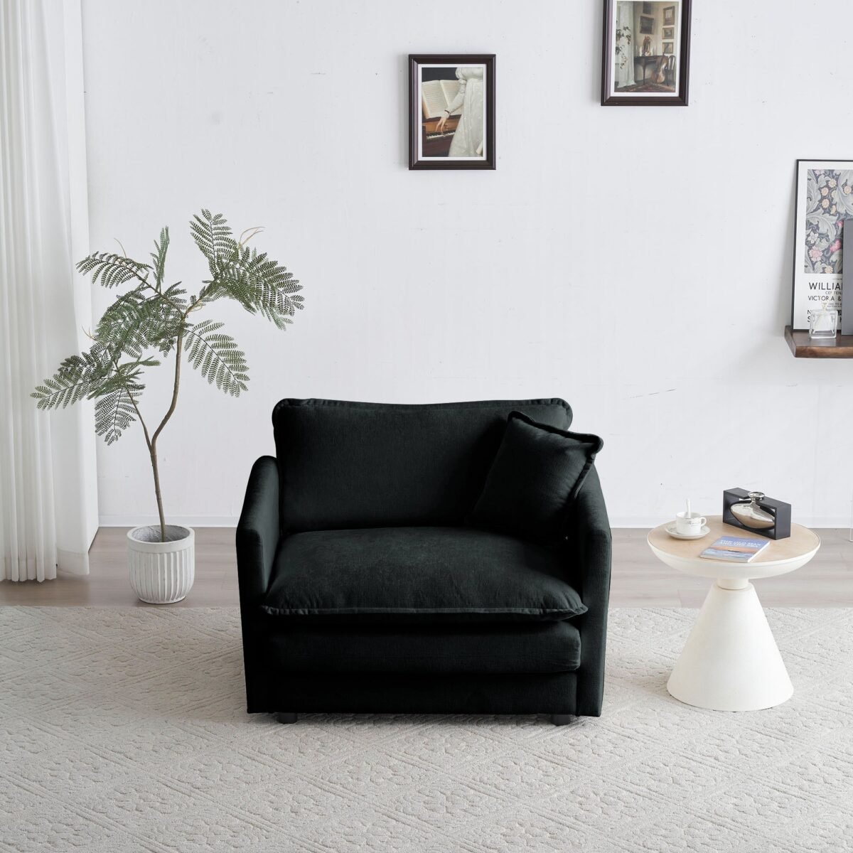 Walker Edison | Cloud Deep Seat Accent Sofa Chair - Image 1