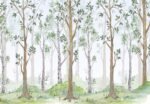 Birch Forest Watercolor Wallpaper - Image 5