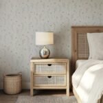 Green and Pink Floral Removable Wallpaper - Image 4