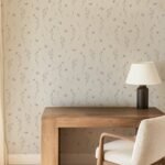 Green and Pink Floral Removable Wallpaper - Image 3