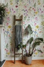 Colorful Watercolor Spring Flowers Wallpaper - Image 3