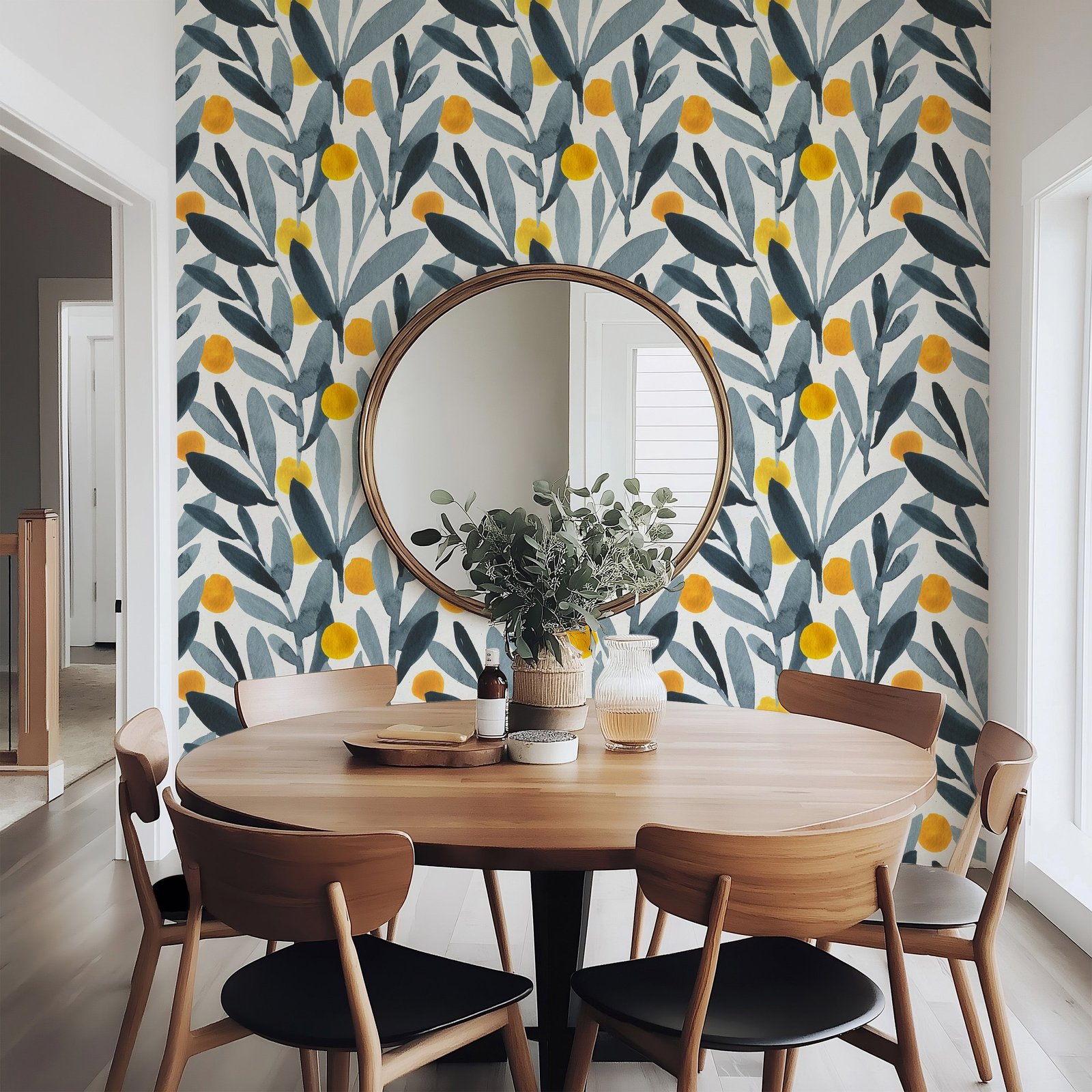 Watercolor_Floral_Pattern1_d643b363-d925-4488-bd81-21071bff5426 Peach Tree Wallpaper - Image 1