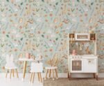 Animal Adventure Nursery Wallpaper - Featuring Rabbits, Giraffes, Elephants & More - Image 4