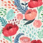 Pink Poppy Wallpaper Peel and Stick - Image 2