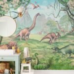 Jurassic Period Dinosaur Wallpaper Mural - Image 3