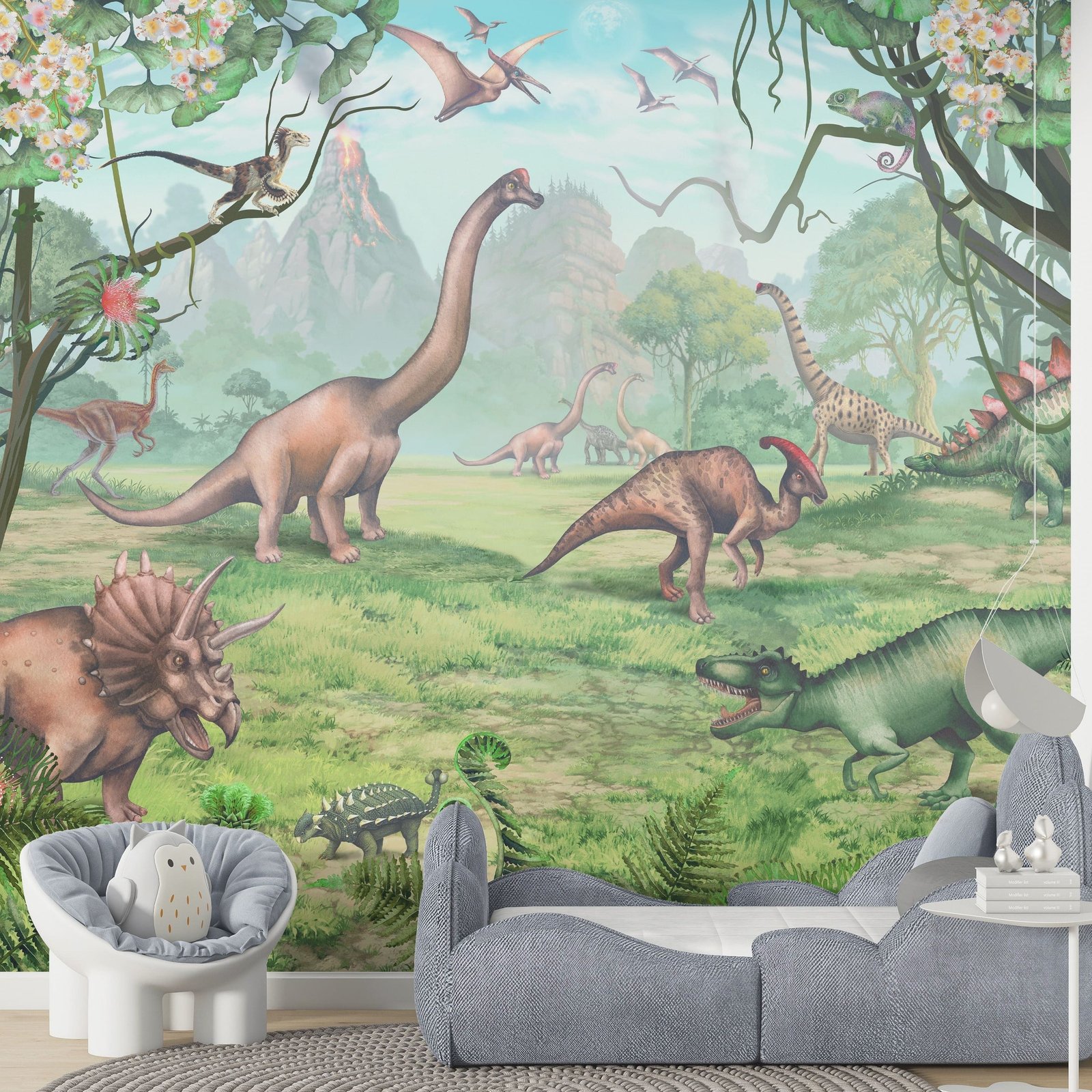 Jurassic Period Dinosaur Wallpaper Mural - Image 1
