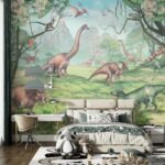 Jurassic Period Dinosaur Wallpaper Mural - Image 5