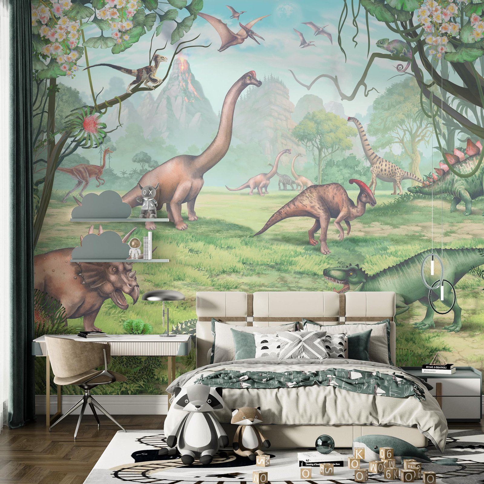 Jurassic Period Dinosaur Wallpaper Mural - Image 5