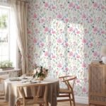 Pink Poppy Snowdrop Flowers Wallpaper Peel and Stick - Image 5