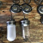 7"x 3" White Frosted Jelly Jar Glass Globe Replacement - Cylinder Screw-Base - Image 2