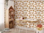 White Cheetah Animal Print Wallpaper - Peel and Stick Wallpaper - Image 5