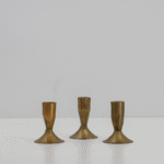 3.5" Iron Candleholders in Antique Brass