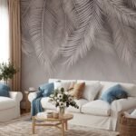 Hanging Palm Leaves Wallpaper Mural - Image 2