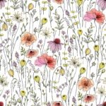 Colorful Wildflowers Peel and Stick Wallpaper - Image 2