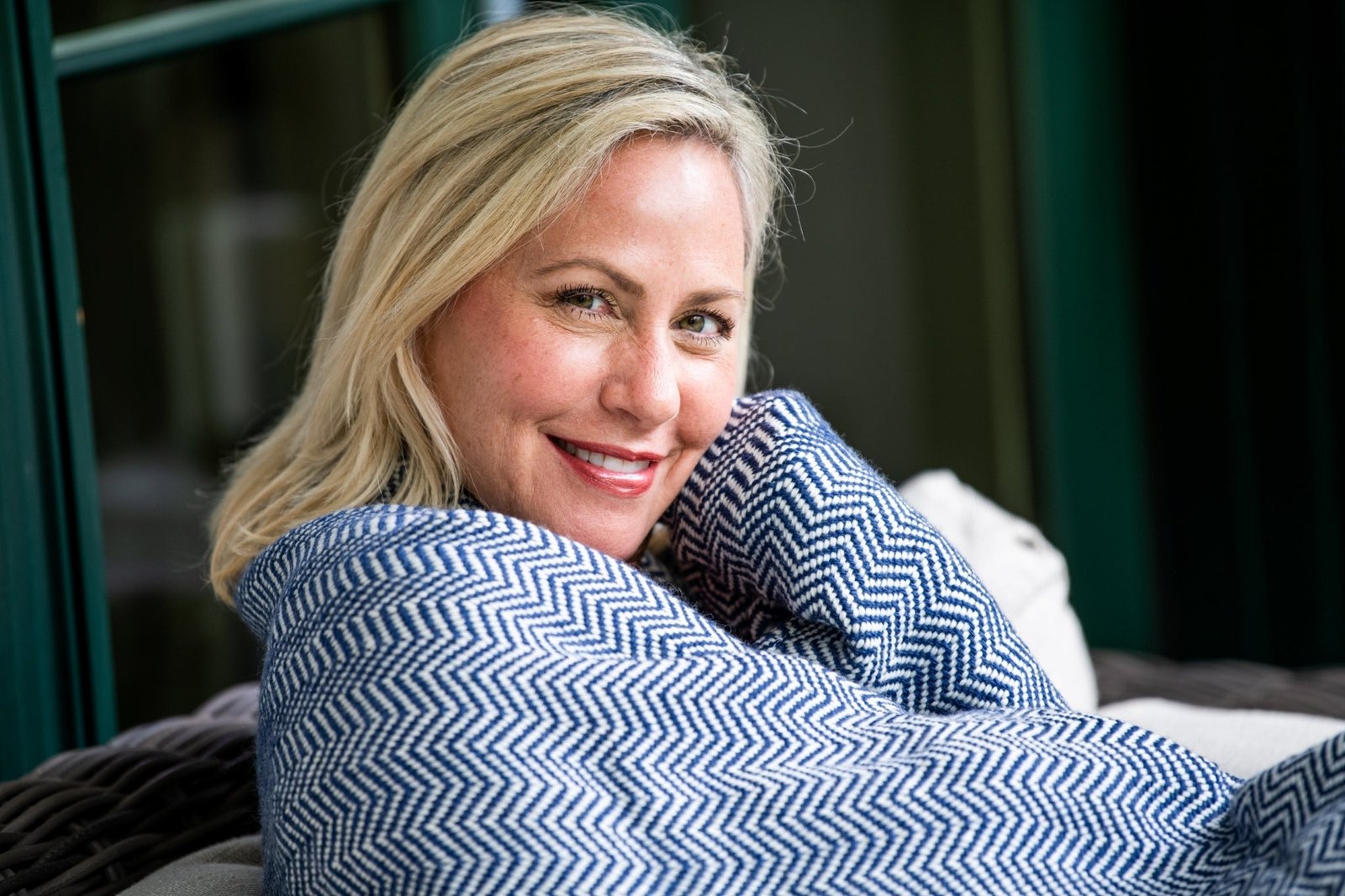 Chevron Pattern Soft Wool Throw Size Blanket - Image 2