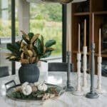 Elegant 11-Inch Black Terracotta Vase – Handcrafted Home Decor for Modern Living Spaces