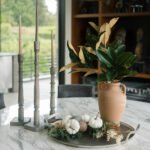 Set of 3 Handcrafted Grey Mango Wood Taper Candle Holders for Elegant Home Decor