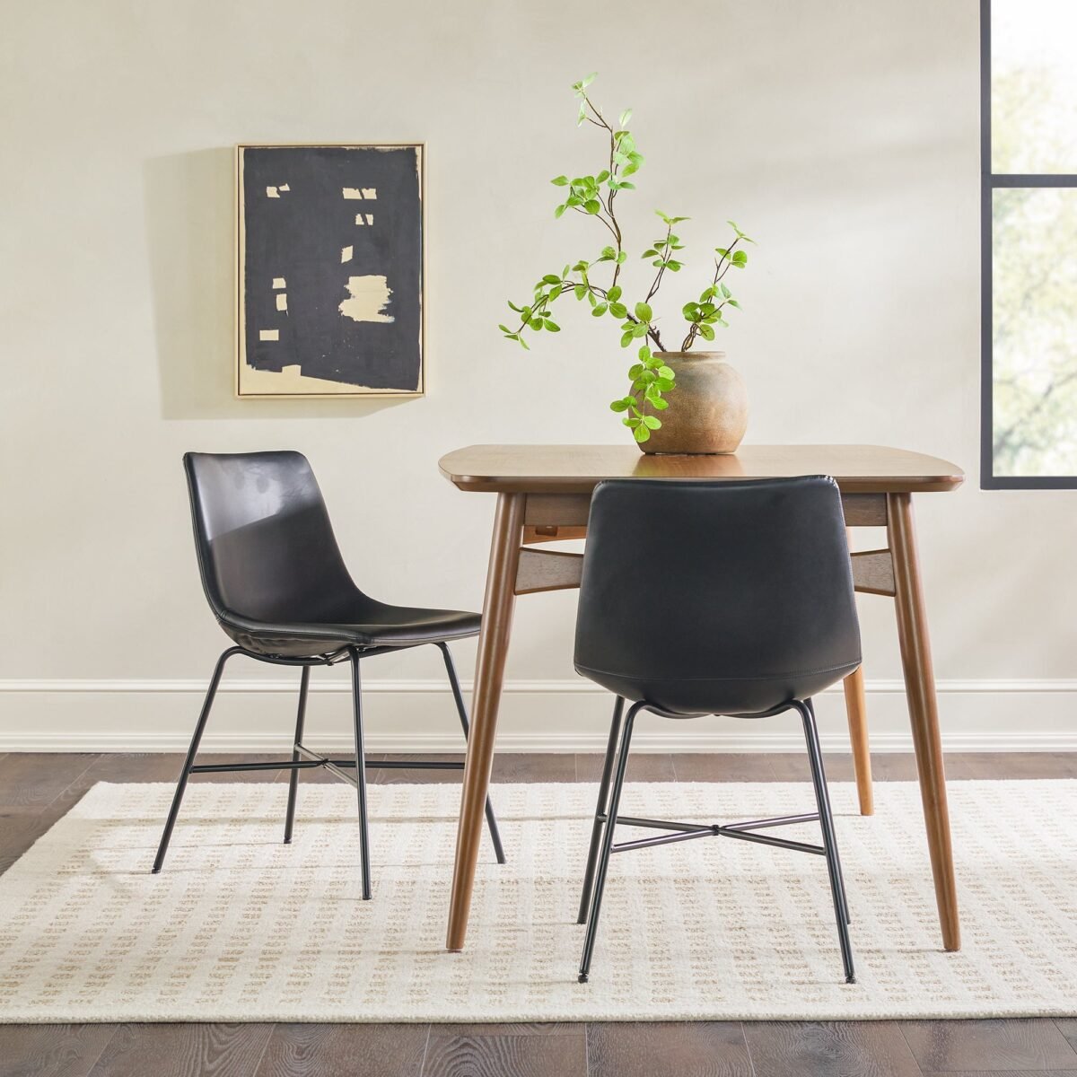 Xuma Urban Industrial Faux Leather Seating Collection (Dining Chair or Counter Stool), Set of 2 - Image 3