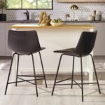 Xuma Urban Industrial Faux Leather Seating Collection (Dining Chair or Counter Stool), Set of 2 - Image 30