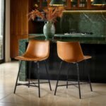 Xuma Urban Industrial Faux Leather Seating Collection (Dining Chair or Counter Stool), Set of 2 - Image 44