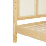 Yasmina Solid Wood Rattan Paneled Platform Bed (Queen or King) - Image 15